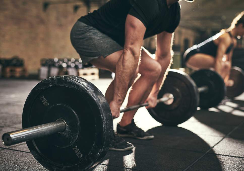 lifting weights